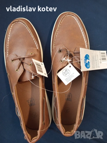 Мъжки Мокасини от еко кожа -сини и кафяви , снимка 4 - Мокасини - 54194185
