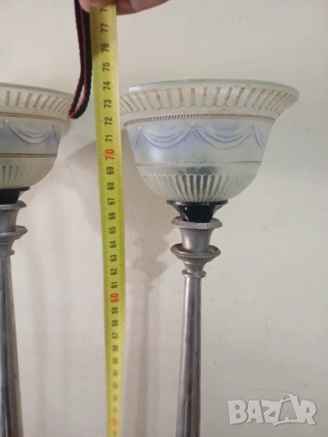 Чифт винтидж паркетни лампи, снимка 4 - Настолни лампи - 29499989