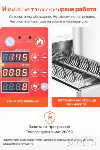 Нова Автоматична Машина за понички 6 реда , снимка 6 - Други машини и части - 53043853