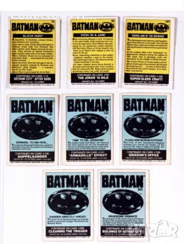 TOPPS Batman 1989 trading cards DC Comics картинки от дъвки Батман ретро карти, снимка 2 - Колекции - 48983452