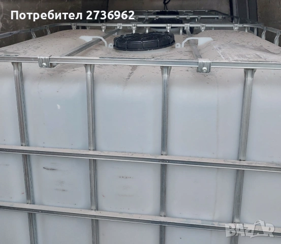 Бидони 1 тон цистерни 1000л контейнери бели, снимка 2 - Напояване - 53417014