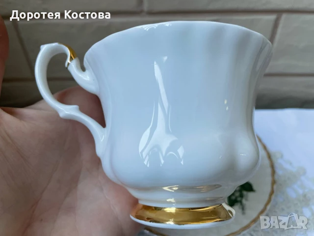 ROYAL ALBERT Красив смесен двоен комплект за чай от Англия, снимка 3 - Антикварни и старинни предмети - 50812321