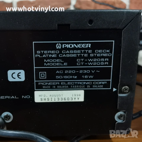 Двукасетъцен дек Pioneer CT-W205R, снимка 4 - Декове - 53069209