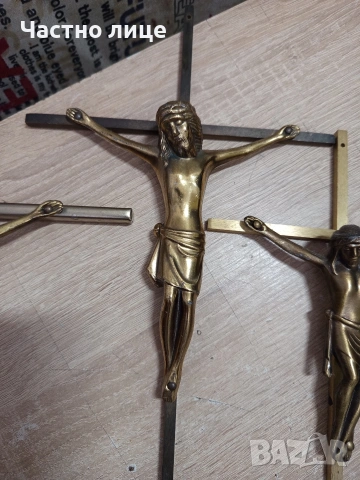 Кръст за стена (разпятие), снимка 3 - Антикварни и старинни предмети - 54183689