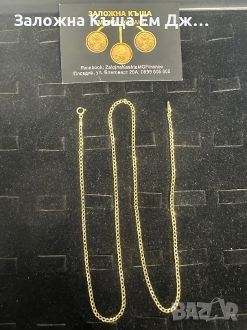 Златен синджир 2.60гр. 14к, снимка 2 - Колиета, медальони, синджири - 53006753