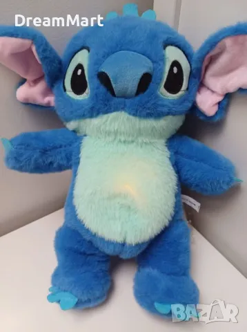 Stitch, плюшена бебешка играчка, с мелодия и светлина, снимка 1 - Плюшени играчки - 49009369