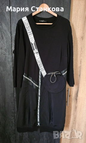 Голям размер туники рокли с дълъг ръкав