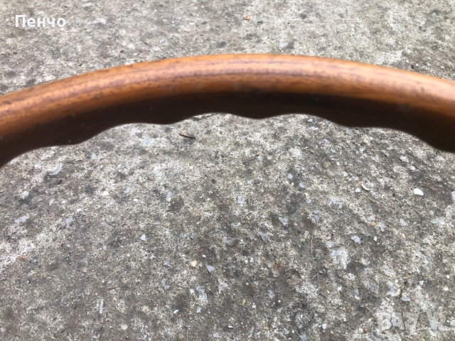 стар дървен спортен волан - 1950/60г. - ОРИГИНАЛ, снимка 2 - Антикварни и старинни предмети - 49665241