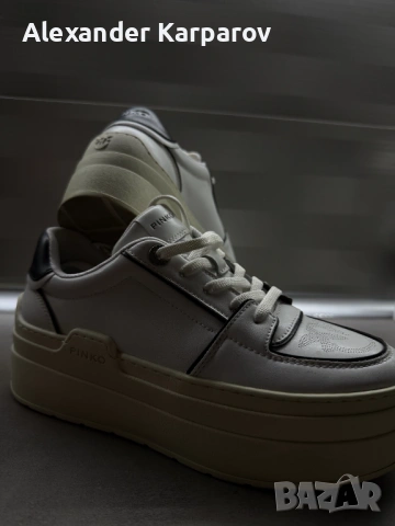 Pinko дамски маратонки платформа – оригинални,носени с кутия, снимка 2 - Маратонки - 53727808