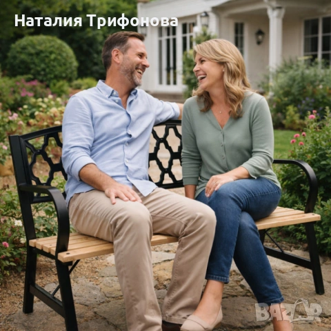 Елегантна градинска пейка – стил и комфорт за вашата градина, снимка 2 - Градински мебели, декорация  - 54169657