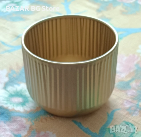 Комплект метални саксии за цветя. Нови., снимка 5 - Саксии и кашпи - 53940756