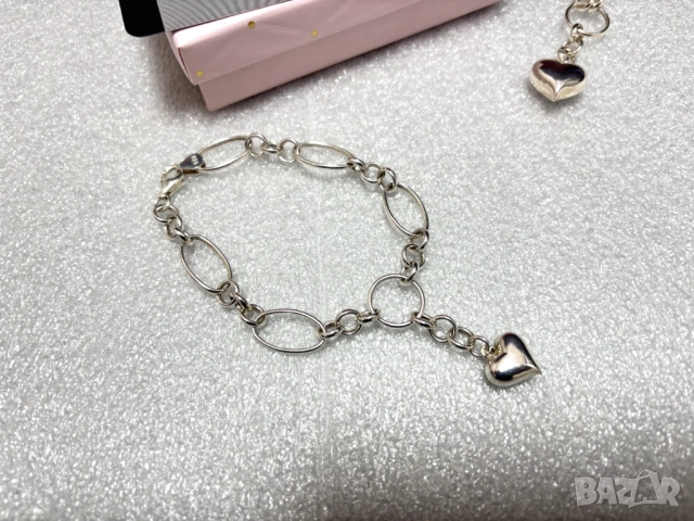 Сребърен Комплект/колие+гривна/ (проба 925)- 29,21 грама, снимка 11 - Колиета, медальони, синджири - 53732259