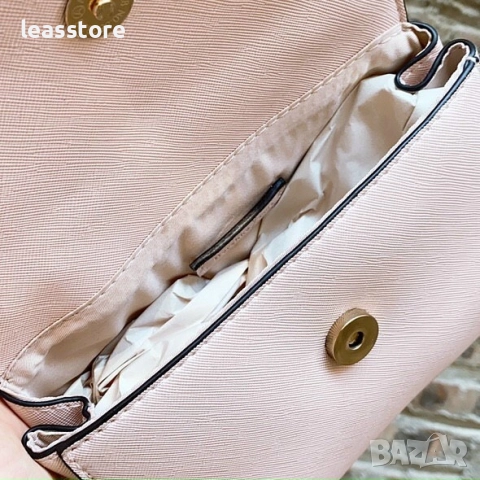 Дамска чанта Bershka светло розово, снимка 3 - Чанти - 52594334