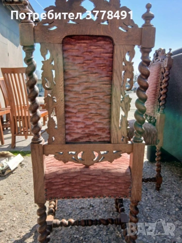 Красиви антични столове внос от Холандия, снимка 4 - Антикварни и старинни предмети - 53843810