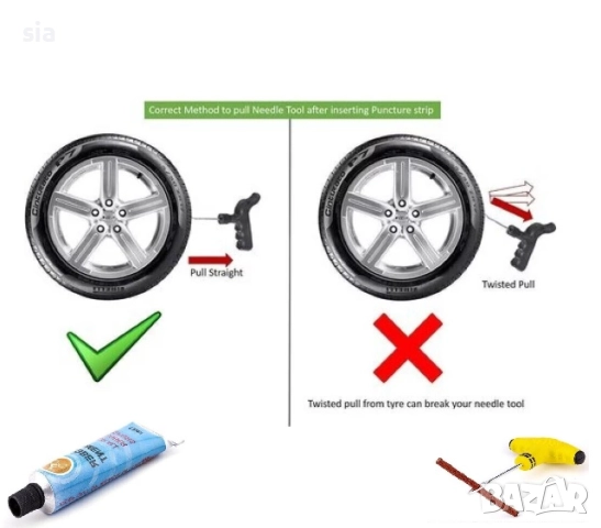 Комплект за Лепене на Гуми