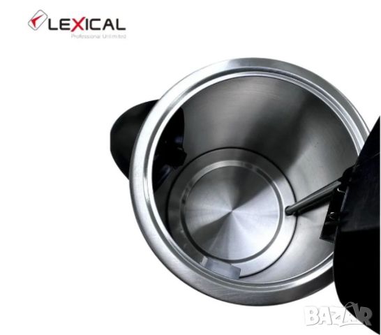 Електрическа кана за вода от неръждаема стоамна Lexical LEK-1440, снимка 3 - Кани - 46099563