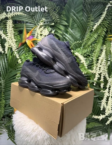 !НОВИ! Nike Air Max Scorpion | Triple Black | + КУТИЯ, снимка 4 - Маратонки - 54168033