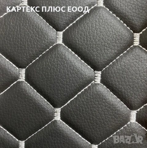 Премиум Капитонирана Кожа с 3D "Диамантен" Ефект и Контрастни Шевове, снимка 4 - Аксесоари и консумативи - 54134145
