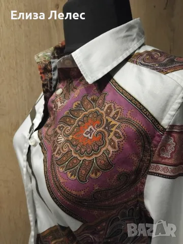 ETRO памучна риза размер S, снимка 2 - Ризи - 49701632