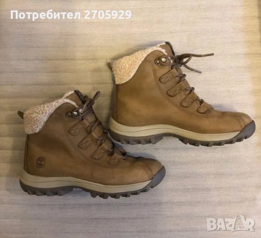 Timberland боти от изцяло естествена кожа, номер 35-36, снимка 1 - Дамски боти - 45669163