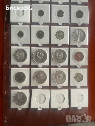 ПЪЛЕН ЛОТ МОНЕТИ 1974г - 1977г