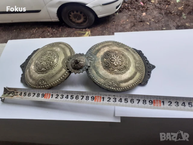 Голяма стара пафта пафти чапрази - сачан - за носия, снимка 5 - Антикварни и старинни предмети - 50839328