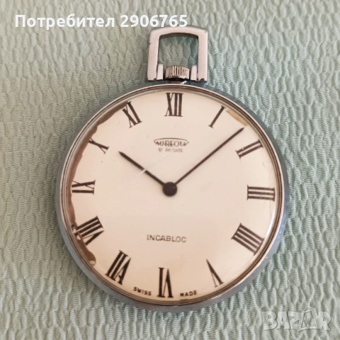 Швейцарки джобен часовник , снимка 2 - Антикварни и старинни предмети - 53621911