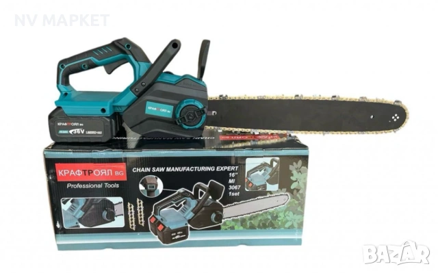 Акумулаторна резачка с маслен филтър 40см, 36V 16"