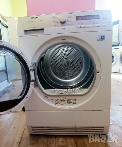 Кондензна сушилня с термопомпа  AEG  ABSOLUTE CARE SYSTEM - 8 кг, снимка 7 - Сушилни - 53799598