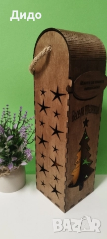 Кутия за Вино Ръчна Изработка , снимка 4 - Подаръци за рожден ден - 52347678