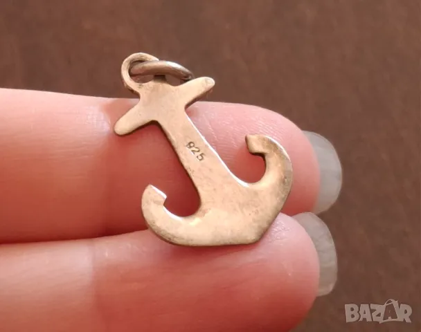 Сребърна висулка с котва идеална за лятото сребро 925