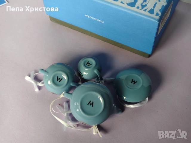Коледни играчки - миниатюрен сервиз за чай Wedgwood. , снимка 5 - Други - 52787870
