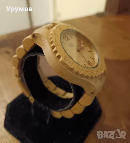 Винтидж дървен часовник WE WOOD E13-188, снимка 2 - Дамски - 49967510