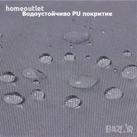 ПРОМОЦИЯ Водоустойчива тента с 95% UV защита, размер 4х4м - цвят крем / сиво, снимка 4 - Огради и мрежи - 54146881