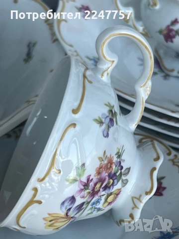 Сервиз за хранене и чай порцелан Weimar Katharina , снимка 12 - Антикварни и старинни предмети - 53430206