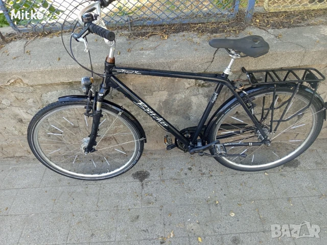 28 цола алуминиев велосипед с 7 скорости усилени капли амортисьори предни като нов , снимка 5 - Велосипеди - 51158388