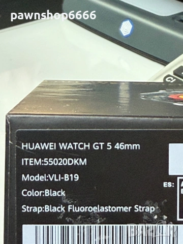Смарт часовник HUAWEI WATCH GT 5 BLACK 46 мм, снимка 9 - Смарт часовници - 53828096
