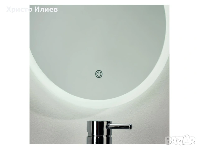 Огледало за баня с LED осветление С функция против запотяване, снимка 3 - Огледала - 53642968