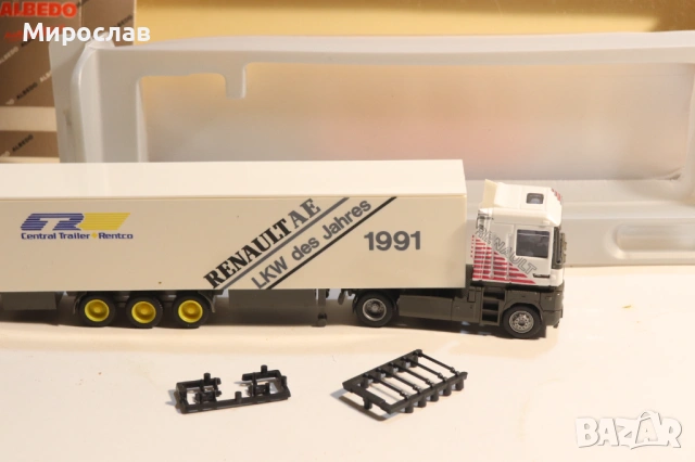 ALBEDO H0 1/87 RENAULT MAGNUM ВЛЕКАЧ КАМИОН МОДЕЛ КОЛИЧКА, снимка 7 - Колекции - 53669825