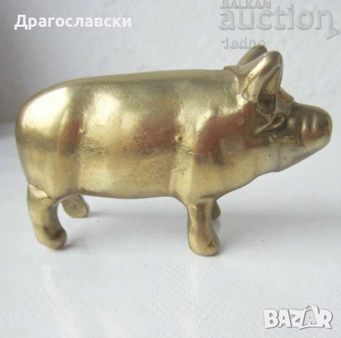 Фигури, статуетки, Ватерло лъв, преспапие прасе свиня пиле бик, месинг бронз метал статуетка фигура 