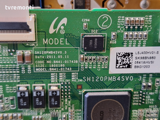 T-Con Board SH120PMB4SV0.3 BN41-01743B for , Samsung UE40D6510 for 40inc for DISPLAY LD400CSC-C2 LTJ, снимка 3 - Части и Платки - 44967898