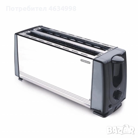 Тостер за 4 филии Termomax TX401S, 1200W, метален, снимка 3 - Тостери - 52581225