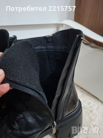 Боти от естеств.кожа и лак. Италия., снимка 5 - Дамски боти - 50703107