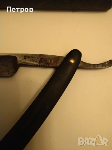 Антикварен бръснач от известната марка Krone & Schwert (Корона и меч) - Солинген, Германия. , снимка 9 - Антикварни и старинни предмети - 53685788