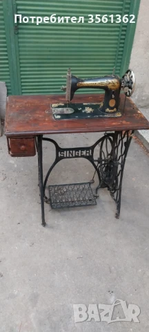 Стара шевна машина Сингер, снимка 1