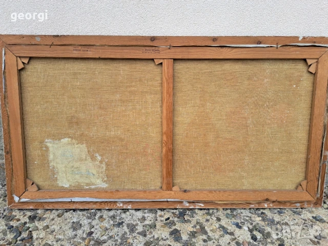 голяма стара картина натюрморт , снимка 11 - Картини - 51392256