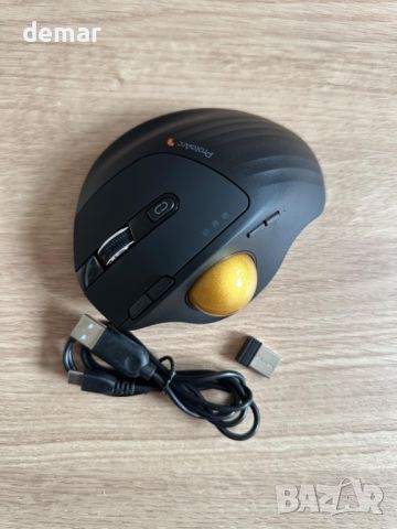 ProtoArc EM01 NL безжична Bluetooth мишка с тракбол, 2.4G RGB ергономична акумулаторна, снимка 8 - Клавиатури и мишки - 46199977