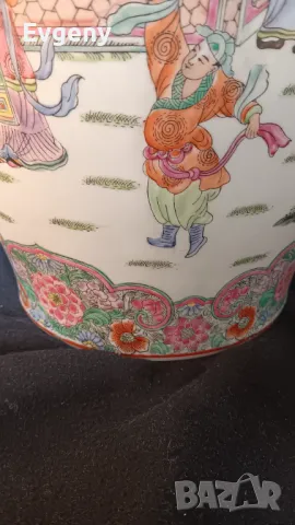 Антична керамична китайская ваза 47 см, снимка 6 - Вази - 50040966