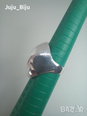 Масивен сребърен пръстен, вътрешен диаметър 16,3мм /р-р 52/., снимка 2 - Пръстени - 46398501