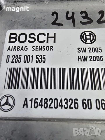 A1648204326 Airbag модул за Mercedes ML R GL CLASS W164 X164 W251 0285001535, снимка 2 - Части - 53957726